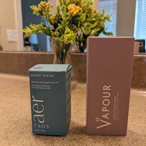 Vapour essential daily primer and Aer Taos desert spring face oil